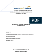 Atividade 3 - Elaborar Documentos de Negócios e Serviços Imobiliários - Vanessa Santana de Almeida Silva