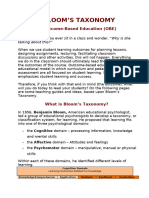 BloomTaxonomy of Learning Objectives