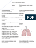 Atividade Sistemas Circulatório, Excretor e Respiratório