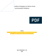 Esqueleto de Artigo - TCC Docência No Ensino Superior Alexsander Pereira