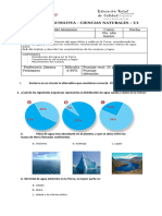 Evaluación Unidad 1 Quinto Básico