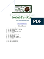 Tier Formation Offense by Football Plays