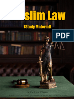 Study Material Muslim Law