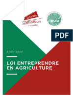 Loi Entreprendre en Agricutlure