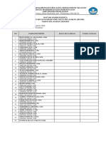 Daftar Hadir Peserta MGMP Tahun 2024