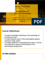 Forensic Psy, Lec 1