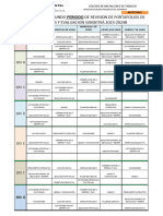 Segundo Calendario de 2da. Rev. de Portafolio 24B