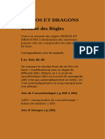 Aide de Jeu HEROS ET DRAGONS