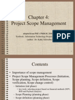 PMBOK Chapter 4 - Scope