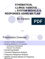 Mathematical Modelling& Various Control System Models & Responses Using Matlab