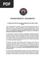 Transformate Sanamente - Proyecto