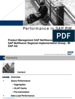 Performance in Sap BW: Product Management Sap Netweaver / Bi Sap Netweaver Regional Implementation Group - Bi Sap Ag