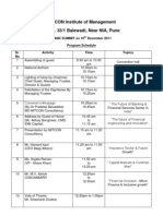 Banking Conference Programme Schedule