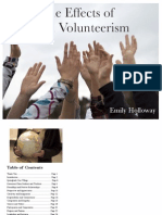 The Effects of Youth Volunteerism