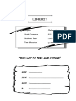 WORKSHEET - Sine and Cosine Law