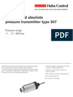 Relative and Absolute Pressure Transmitter Type 507