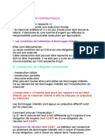 Droit Des Obligations - La Responsabilité Contractuelle