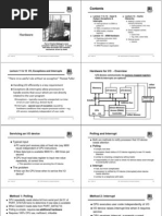 Hardware: Hardware For I/O - Overview