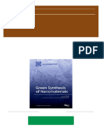 Full Green Synthesis of Nanomaterials Giovanni Benelli Editor Ebook All Chapters