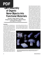 Samuel I. Stupp Et Al - Self-Assembly of Organic Nano-Objects Into Functional Materials