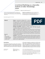 The Status of Interventional Radiology As A Specialty Among Medical Students in India-Knowledge, Interest, and Exposure