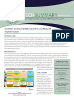 TS - 625 LTRC 19-1PF Synthesis On Documentation and Tracking Research