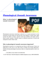 ENAF 321 Phonological Sound Awareness