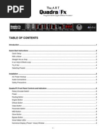 Art Quadra FX Manual