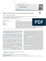 Synthesis of biodiesel from waste oil by glycerol pre-esterification