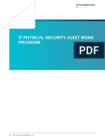 IT Physical Security Audit Work Program