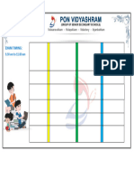 KG - Formative Assessment - I Time Table - 2022-23