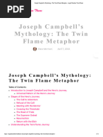 Joseph Campbell's Mythology - The Twin Flame Metaphor - Angel Number Twin Flame