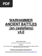 Warhammer Ancient Battles - Reglas Español