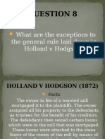 Exception To Holland V Hodgson