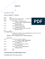 Algorithm For Linked List