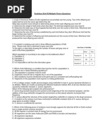 Evolution Take Home Multiple Choice - 2017 2018