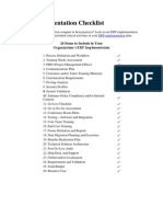 ERP Implementation Checklist