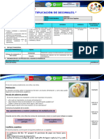 Sesión de Multiplicación de Decimales