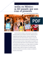 Educación en México: Problemas Del Pasado Que Aun Marcan El Presente