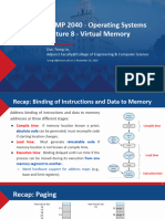 Lecture 8 - Virtual Memory