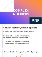 Operations On Complex Numbers