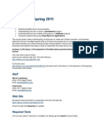 Syllabus For CS 105 Spring 2011