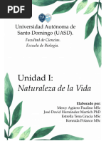 BIO-017 - Unidad I - Unidad Básica de La Vida - Características de Los Seres Vivos