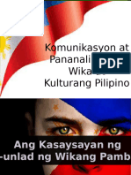 Kasaysayan - NG - Wikang - Filipino. PANAHON NG KATUTUBO ESPANYOOOLL AT AMERIKANOpptx