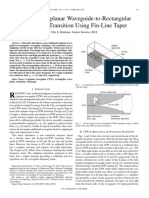 Wideband Coplanar Waveguide-To-rectangular Waveguide Transition Using Fin-Line Taper