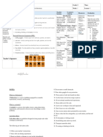 Integrated Science Lesson Plan Week 1