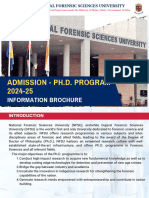 A NFSU Ph.D. Program 2024-25 - Information Brochure