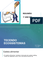 Tecendo Ecossistemas - 1ºANO EM