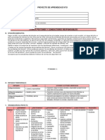 6° Grado - Proyecto de Aprendizaje N°03