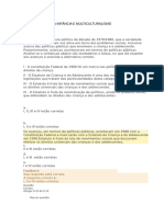 História Da Infância e Multiculturalismo